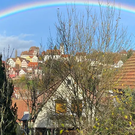 Daire Retro Mit Schlossblick Im Nordschwarzwald
